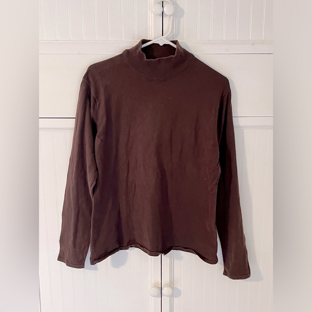 Brown Turtle Neck Sweater by Talbots
